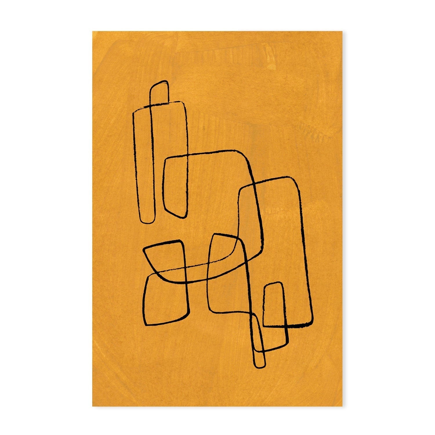wall-art-print-canvas-poster-framed-Banana Maze , By Ejaaz Haniff-GIOIA-WALL-ART