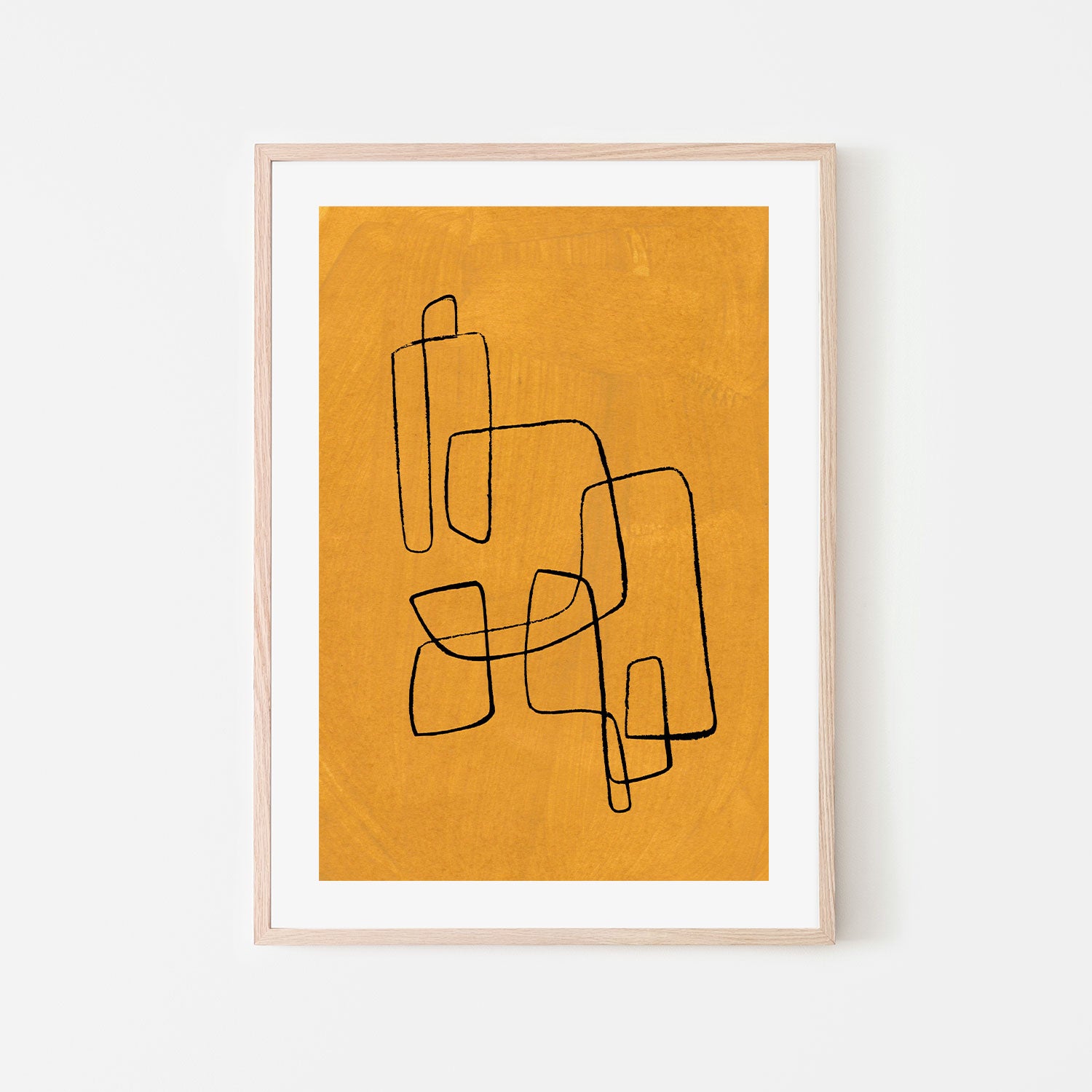 wall-art-print-canvas-poster-framed-Banana Maze , By Ejaaz Haniff-GIOIA-WALL-ART