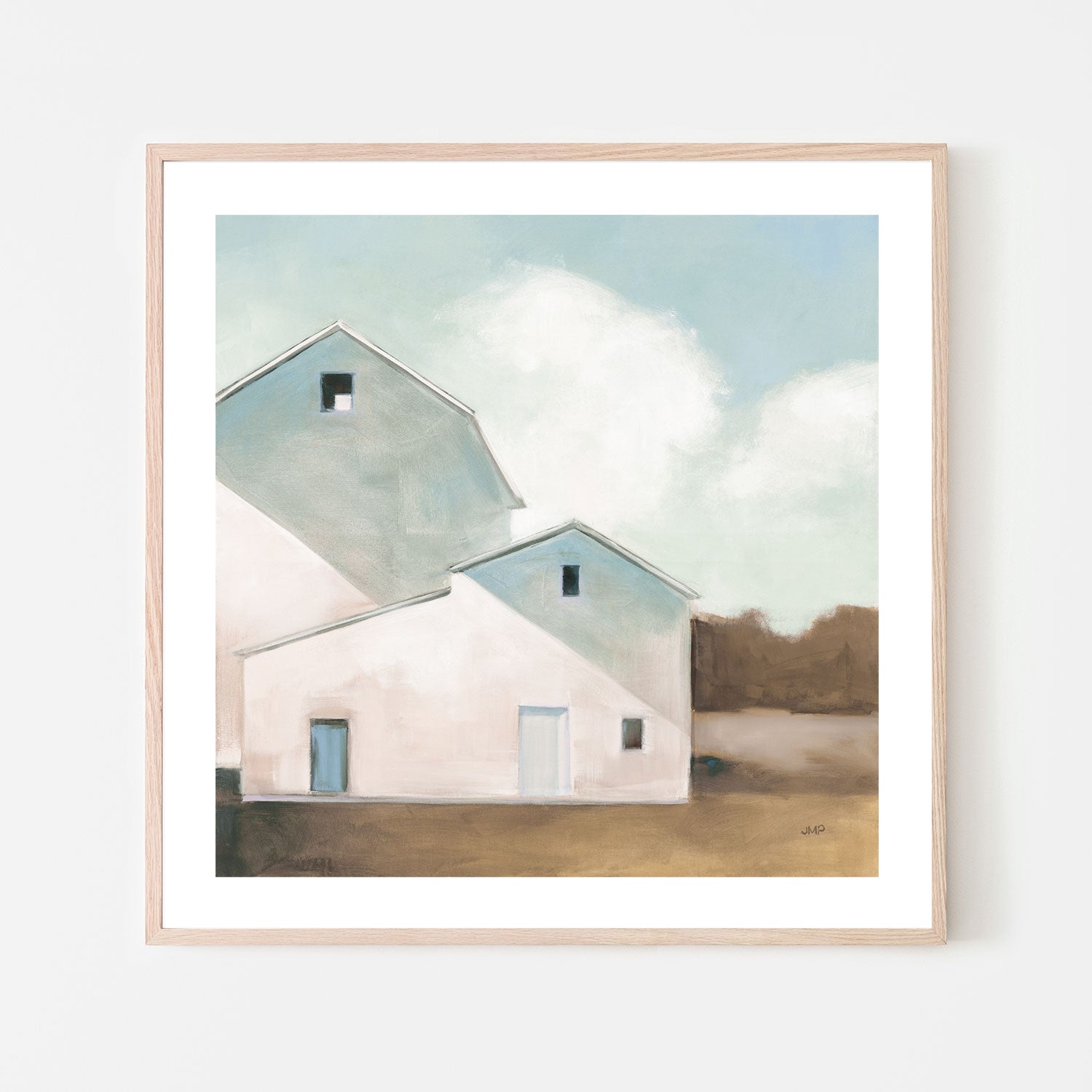 wall-art-print-canvas-poster-framed-Barn Shadows Neutral , By Julia Purinton , By Julia Purinton-6
