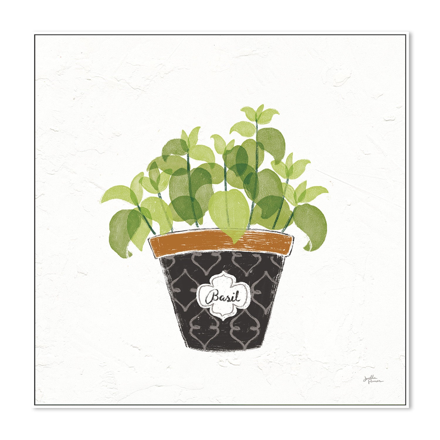wall-art-print-canvas-poster-framed-Basil Fine Herbs, Style B , By Janelle Penner-5