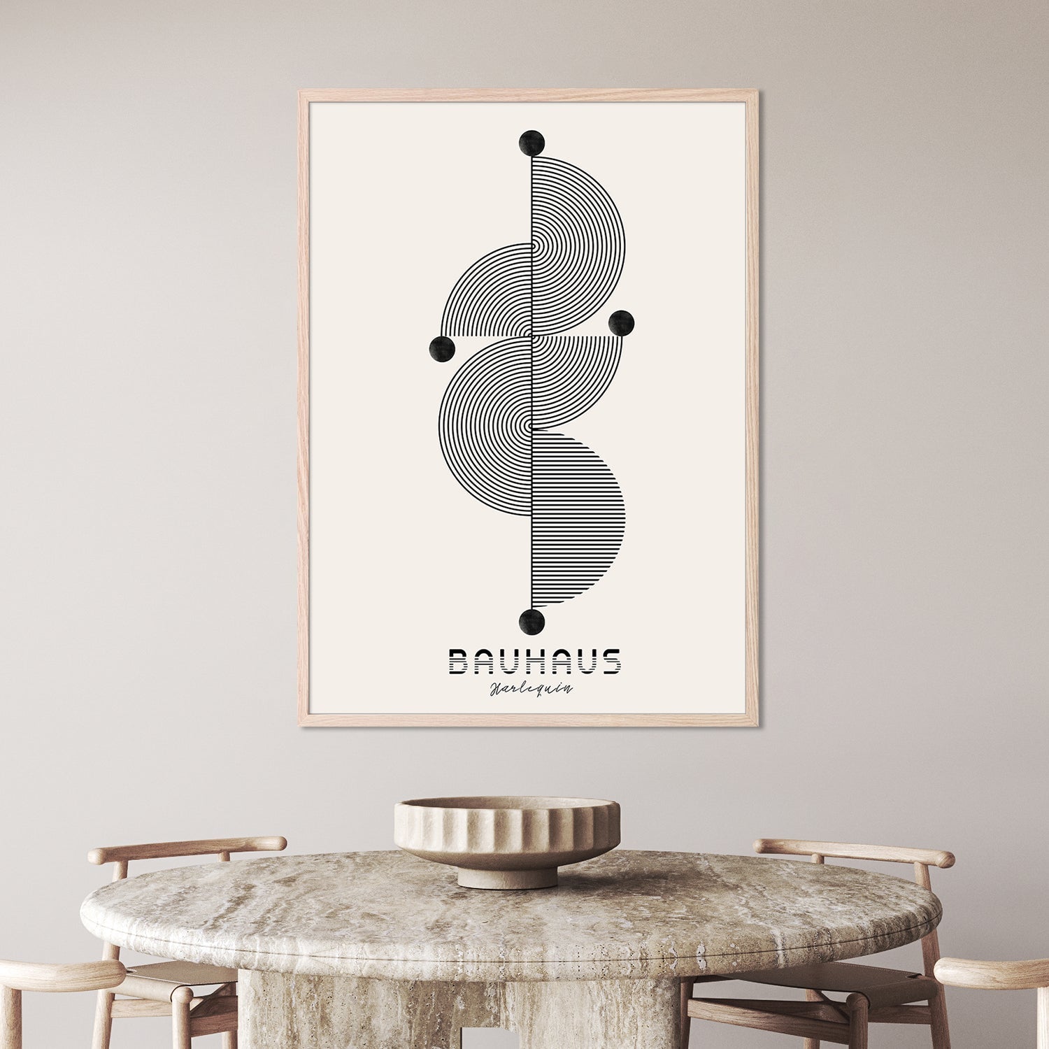 wall-art-print-canvas-poster-framed-Bauhaus Harlequin-2