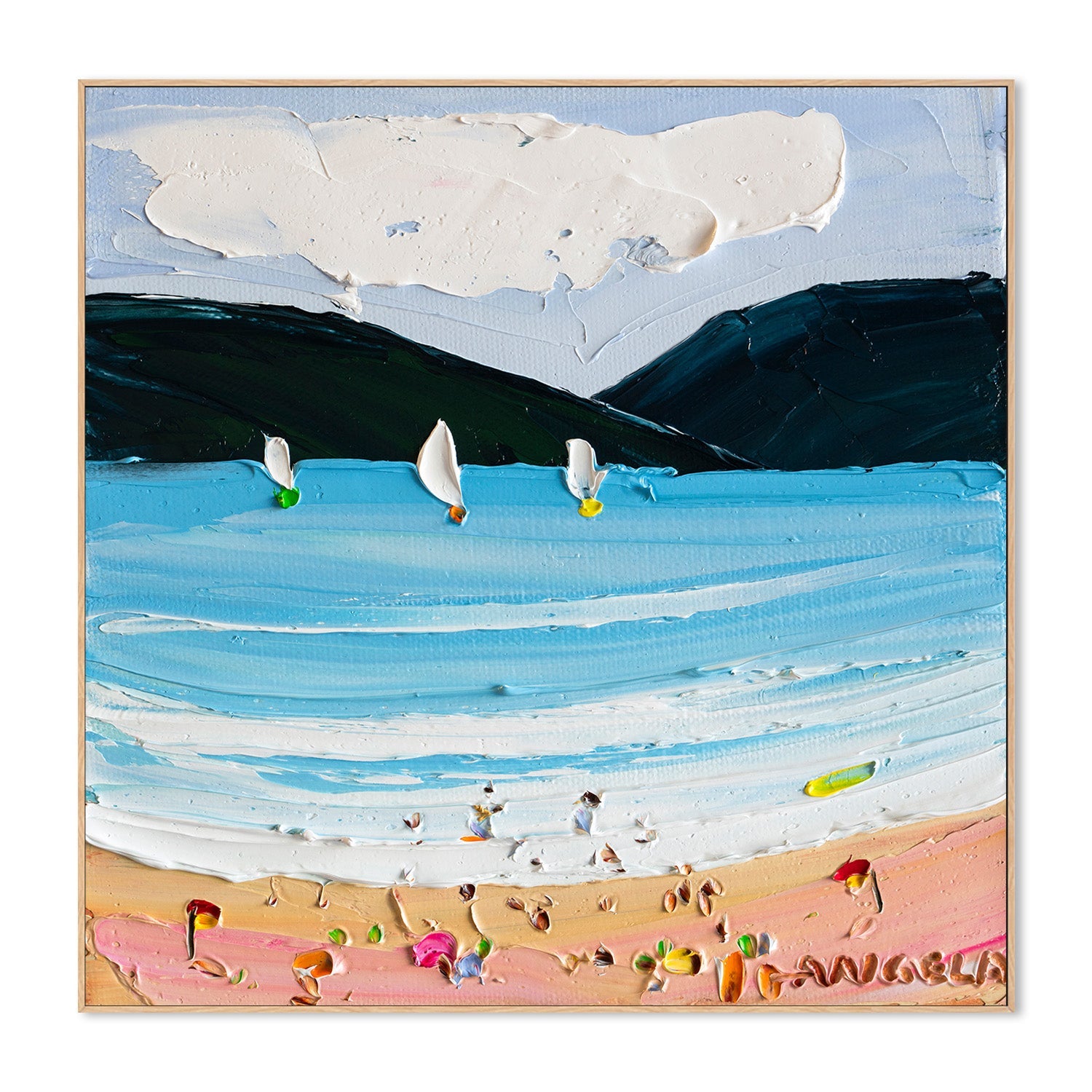 wall-art-print-canvas-poster-framed-Bayside Bliss, Style B-4