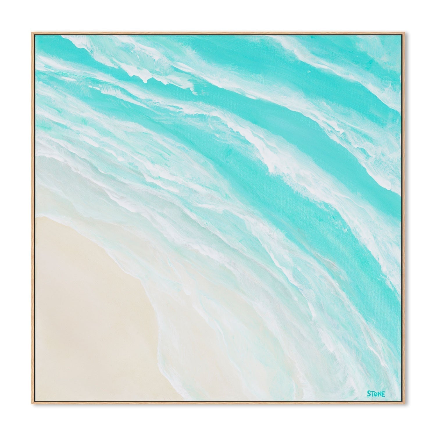 wall-art-print-canvas-poster-framed-Beach Above , By Belinda Stone-GIOIA-WALL-ART