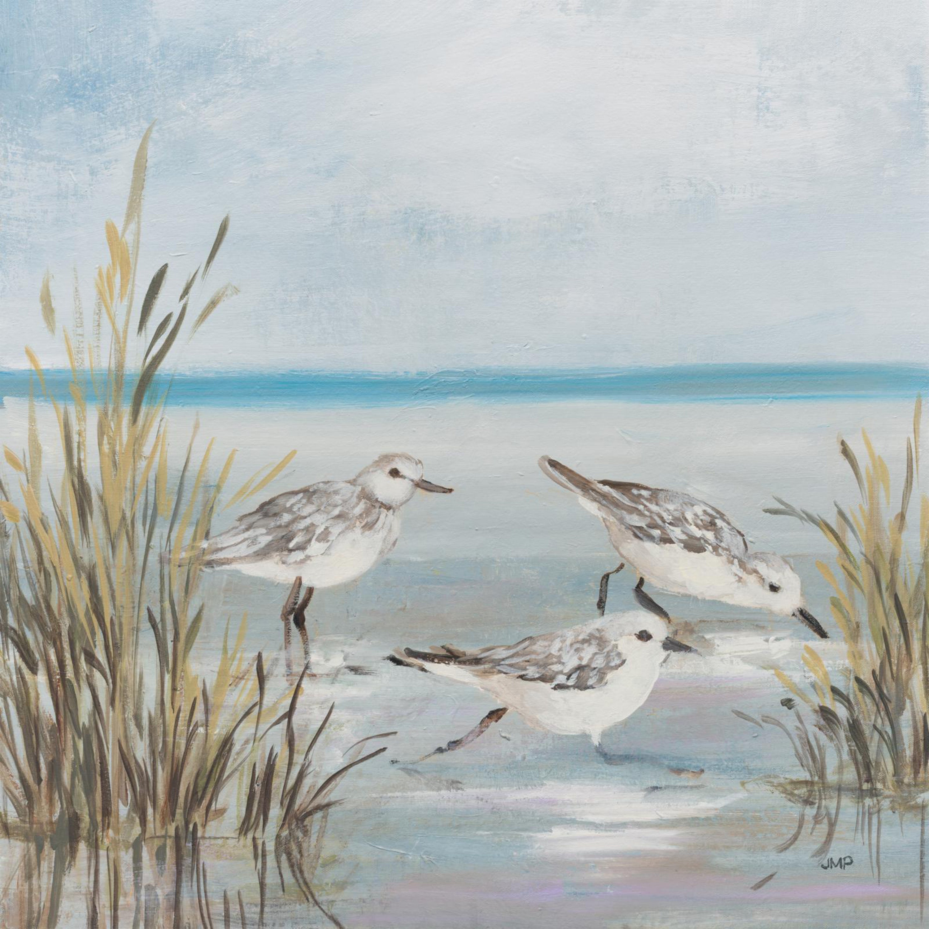 wall-art-print-canvas-poster-framed-Beach Birds, Style B & C, Set Of 2-10