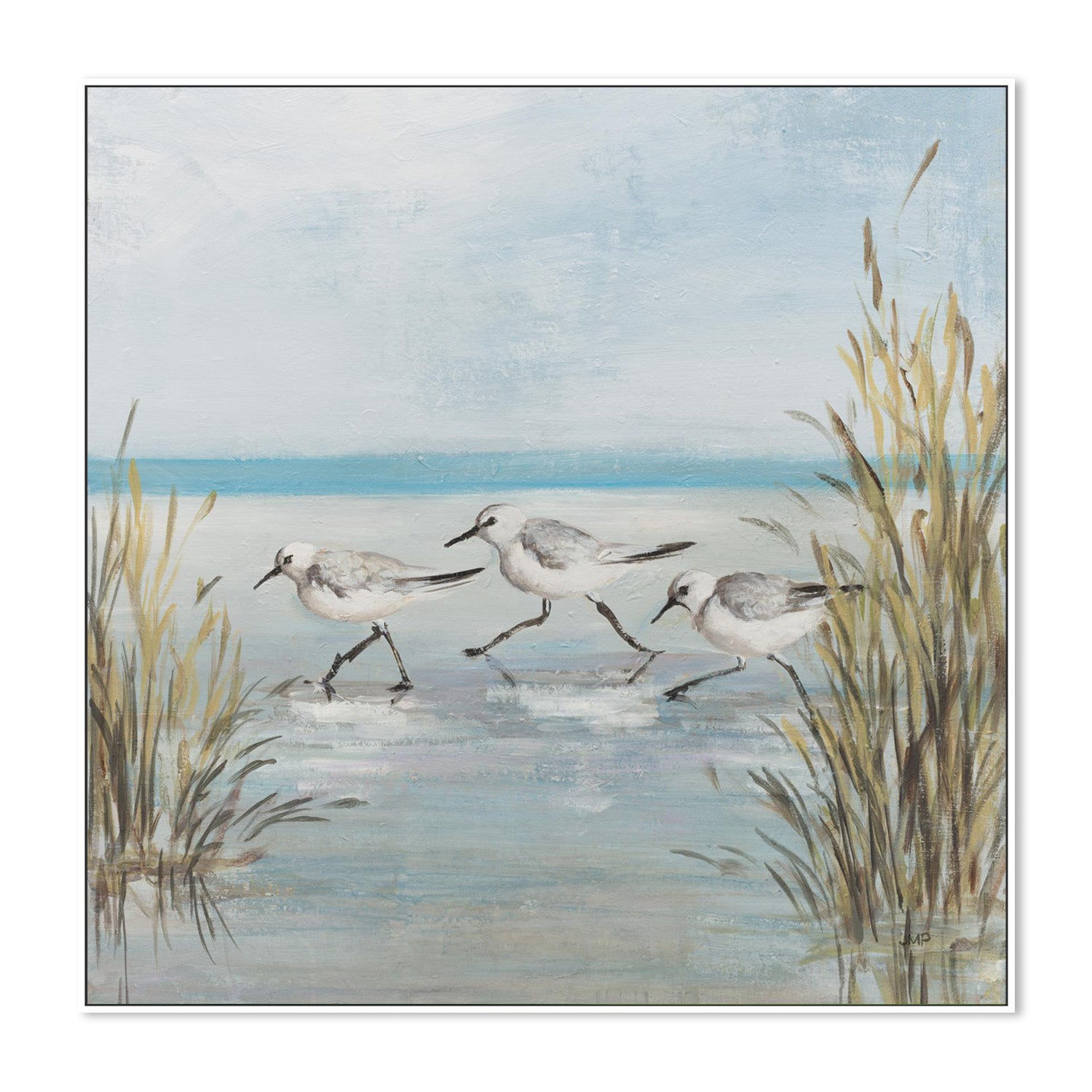 wall-art-print-canvas-poster-framed-Beach Birds, Style C-5