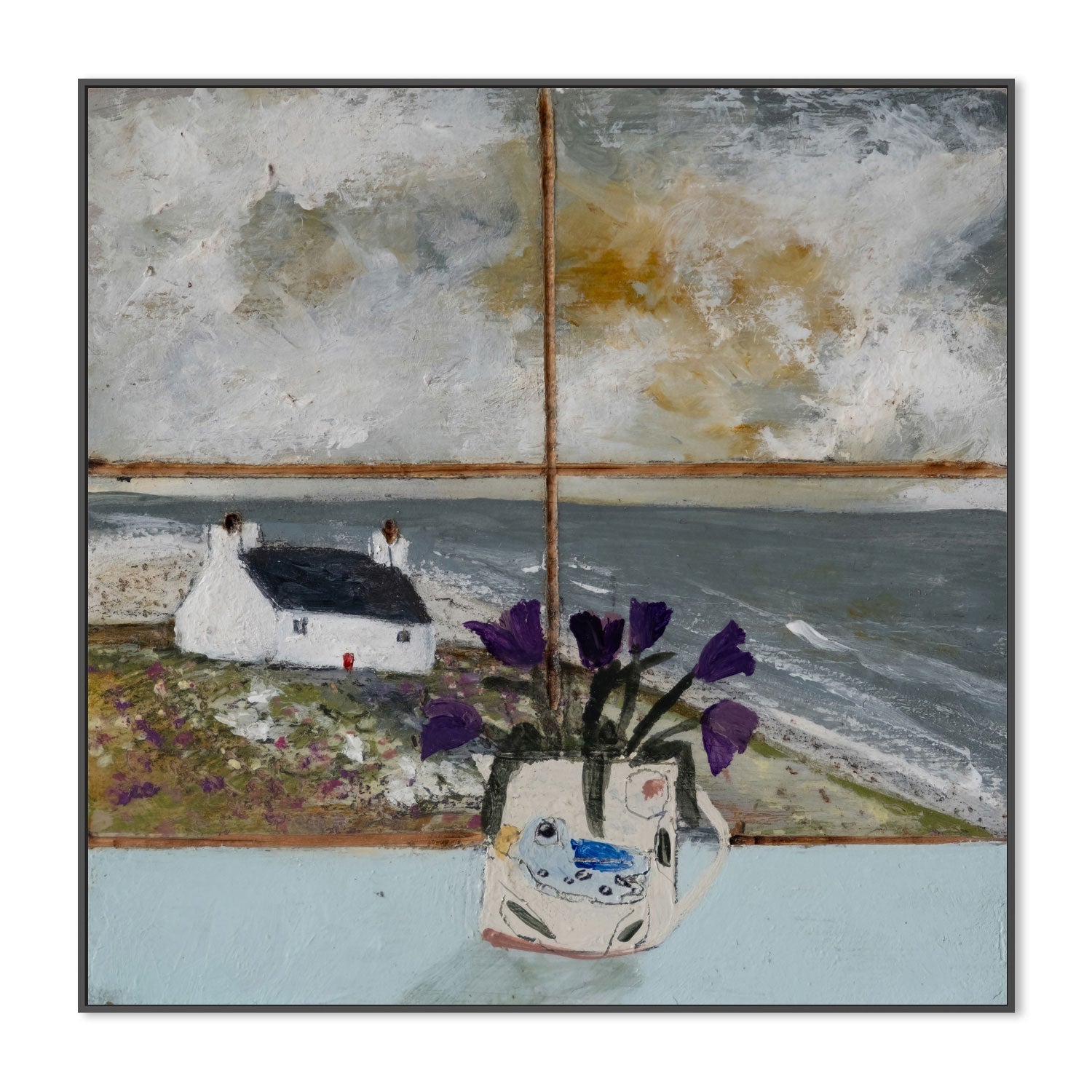 wall-art-print-canvas-poster-framed-Beach Cove View , By Louise O'hara-3