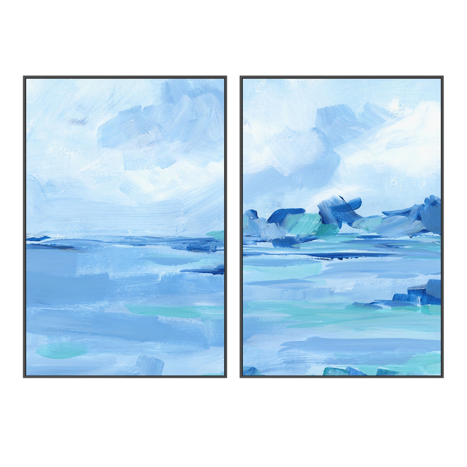 wall-art-print-canvas-poster-framed-Beach Escape , Style A & B , Set Of 2 , By Jetty Home-3