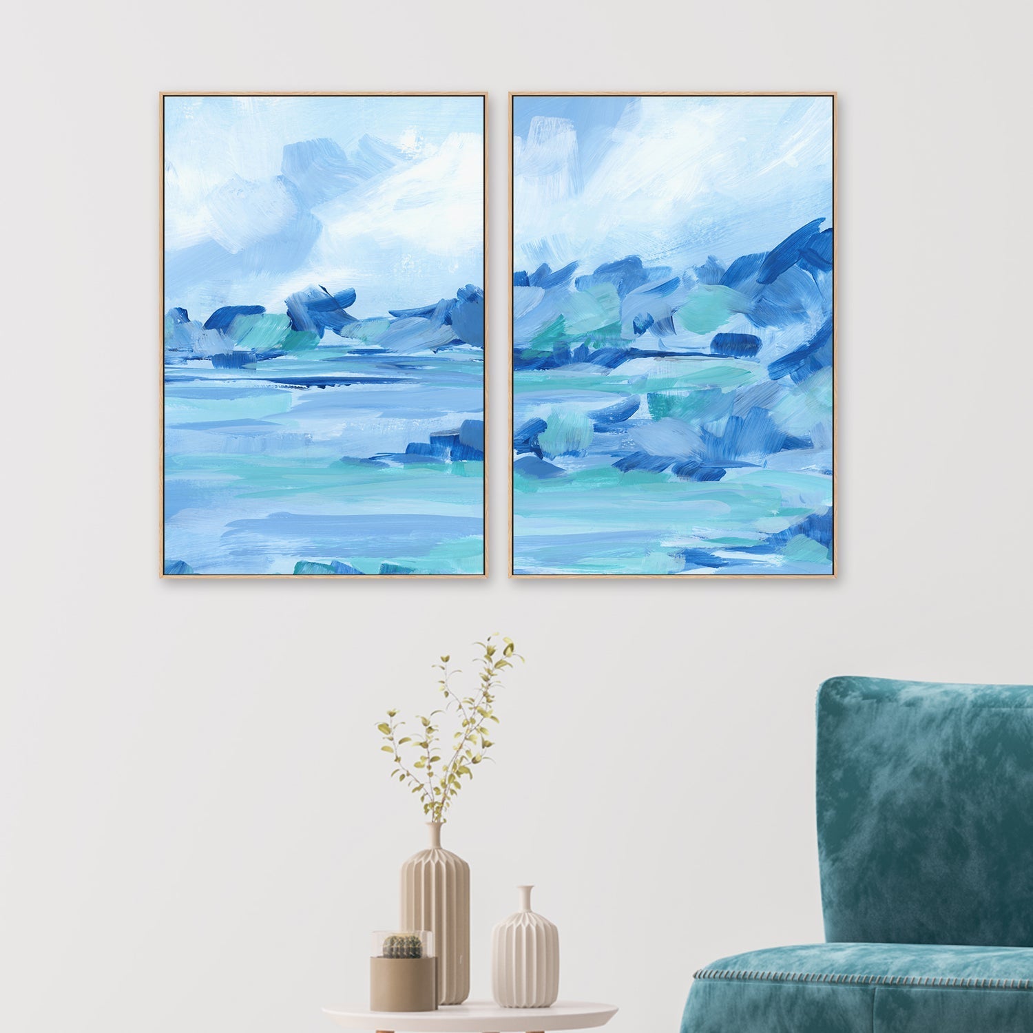 wall-art-print-canvas-poster-framed-Beach Escape , Style B & C , Set Of 2 , By Jetty Home-2