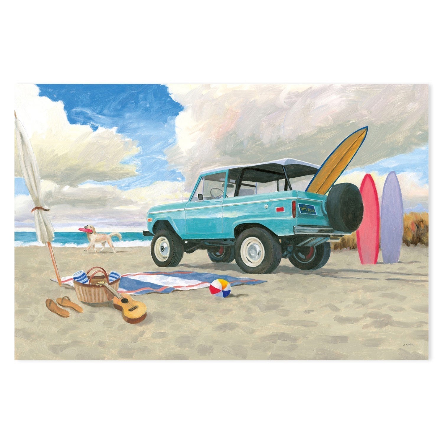wall-art-print-canvas-poster-framed-Beach Ride, Style A-by-James Wiens-Gioia Wall Art