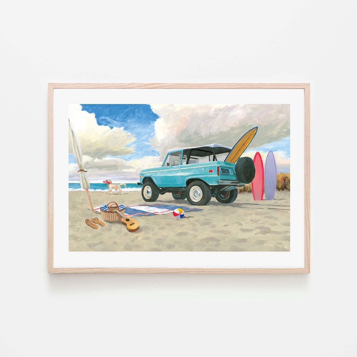 wall-art-print-canvas-poster-framed-Beach Ride, Style A-by-James Wiens-Gioia Wall Art