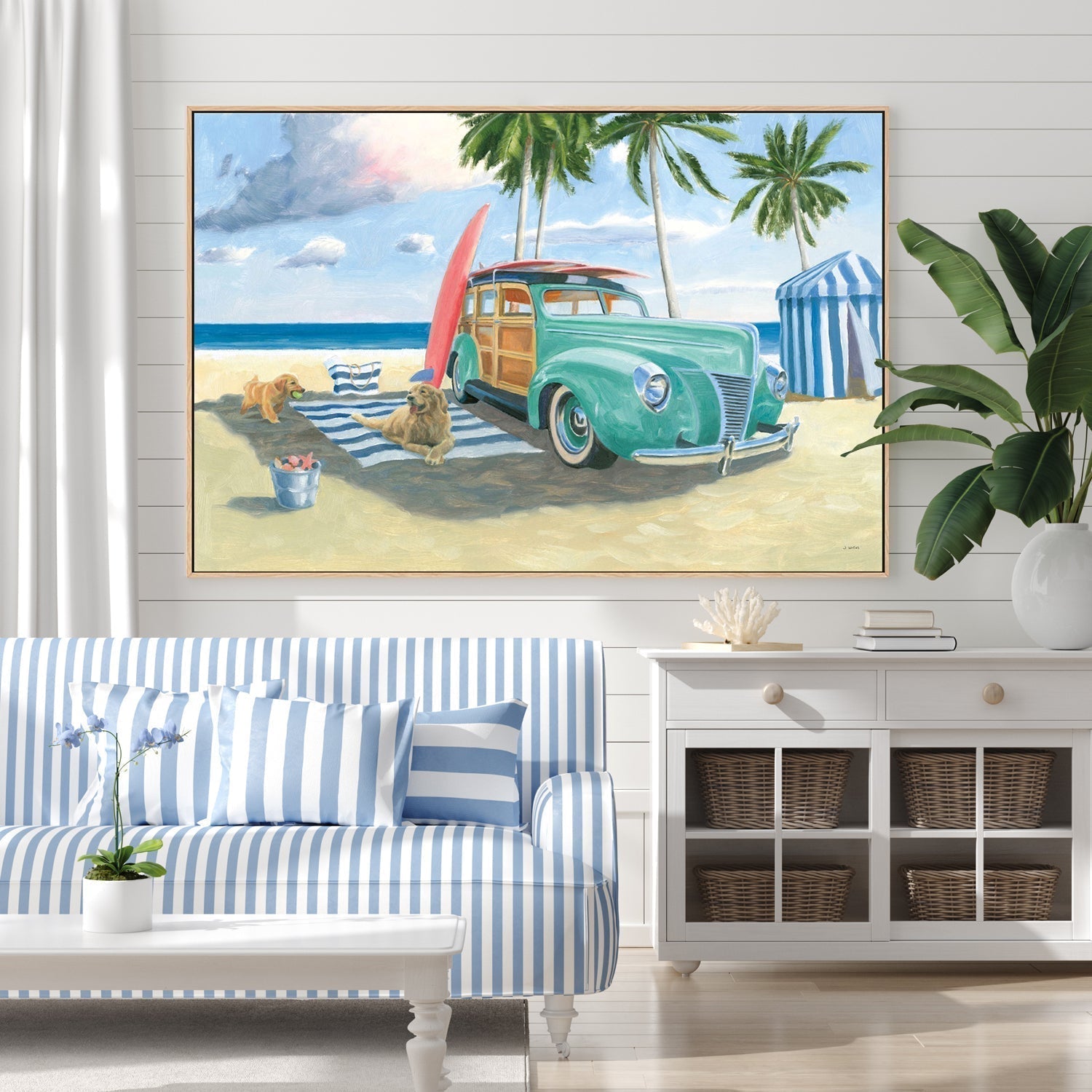 wall-art-print-canvas-poster-framed-Beach Ride, Style C-by-James Wiens-Gioia Wall Art