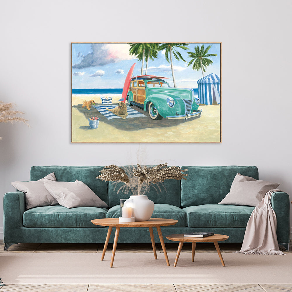 wall-art-print-canvas-poster-framed-Beach Ride, Style C-by-James Wiens-Gioia Wall Art