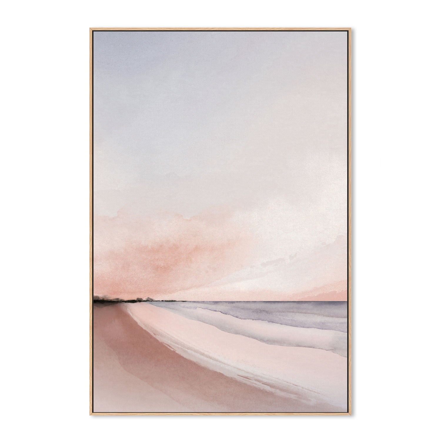 wall-art-print-canvas-poster-framed-Beach Sunset, Style A , By Dear Musketeer Studio-4