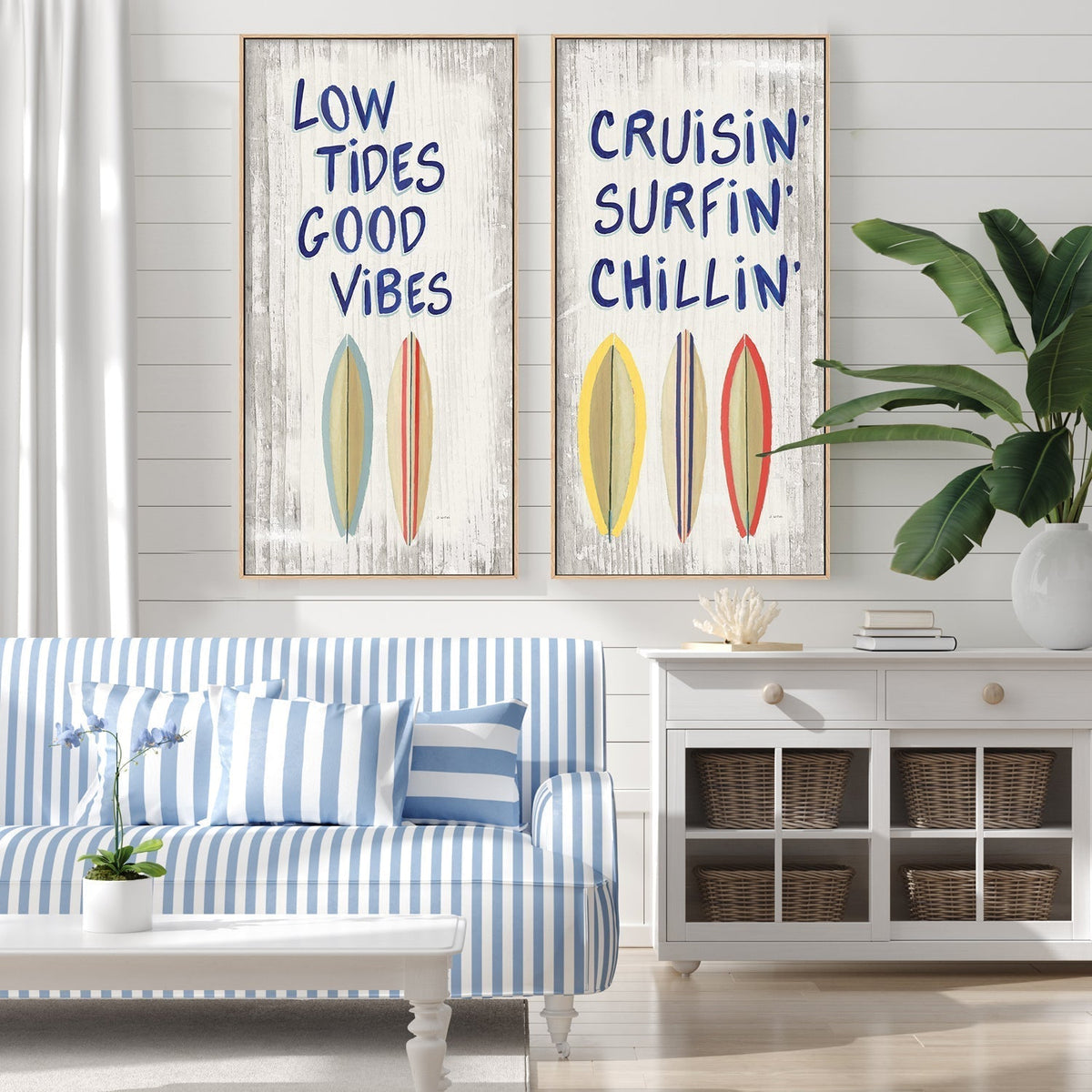 wall-art-print-canvas-poster-framed-Beach Time, Set of 2-by-James Wiens-Gioia Wall Art