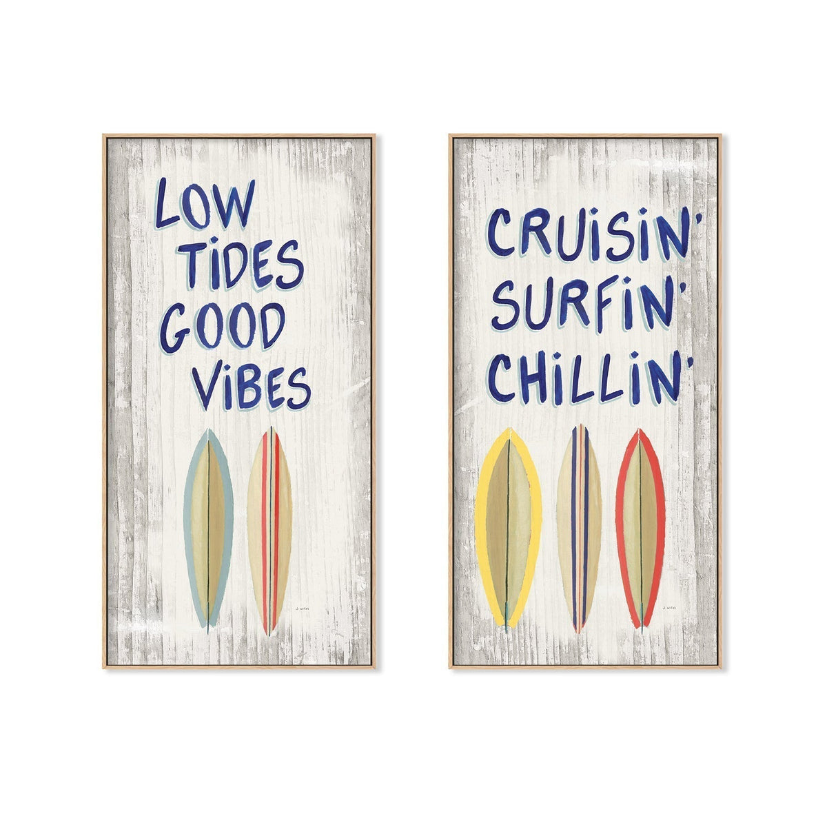 wall-art-print-canvas-poster-framed-Beach Time, Set of 2-by-James Wiens-Gioia Wall Art