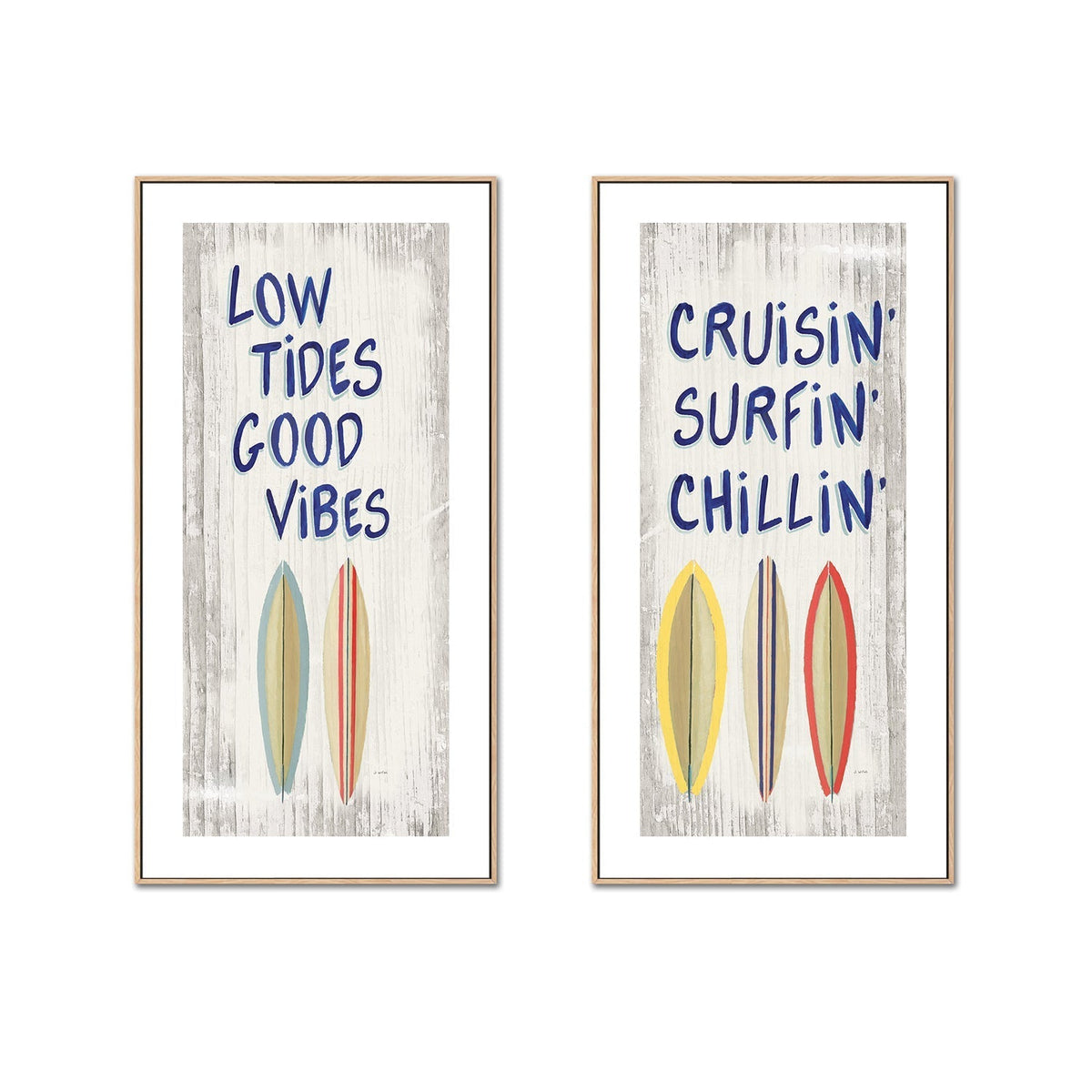 wall-art-print-canvas-poster-framed-Beach Time, Set of 2-by-James Wiens-Gioia Wall Art