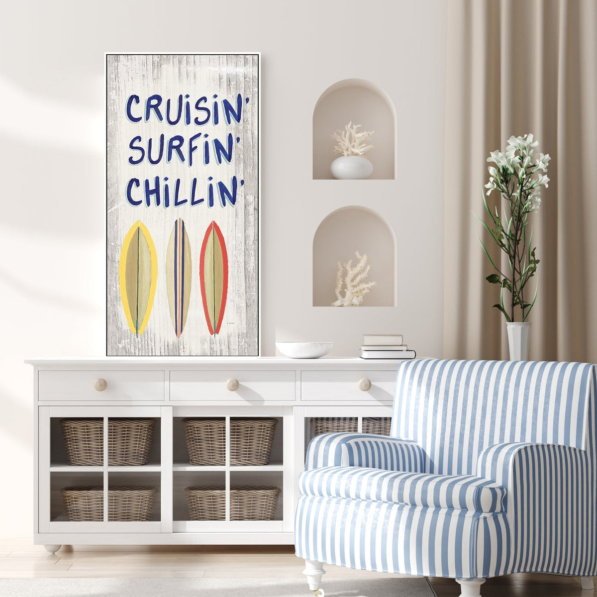 wall-art-print-canvas-poster-framed-Beach Time Surfboards-by-James Wiens-Gioia Wall Art