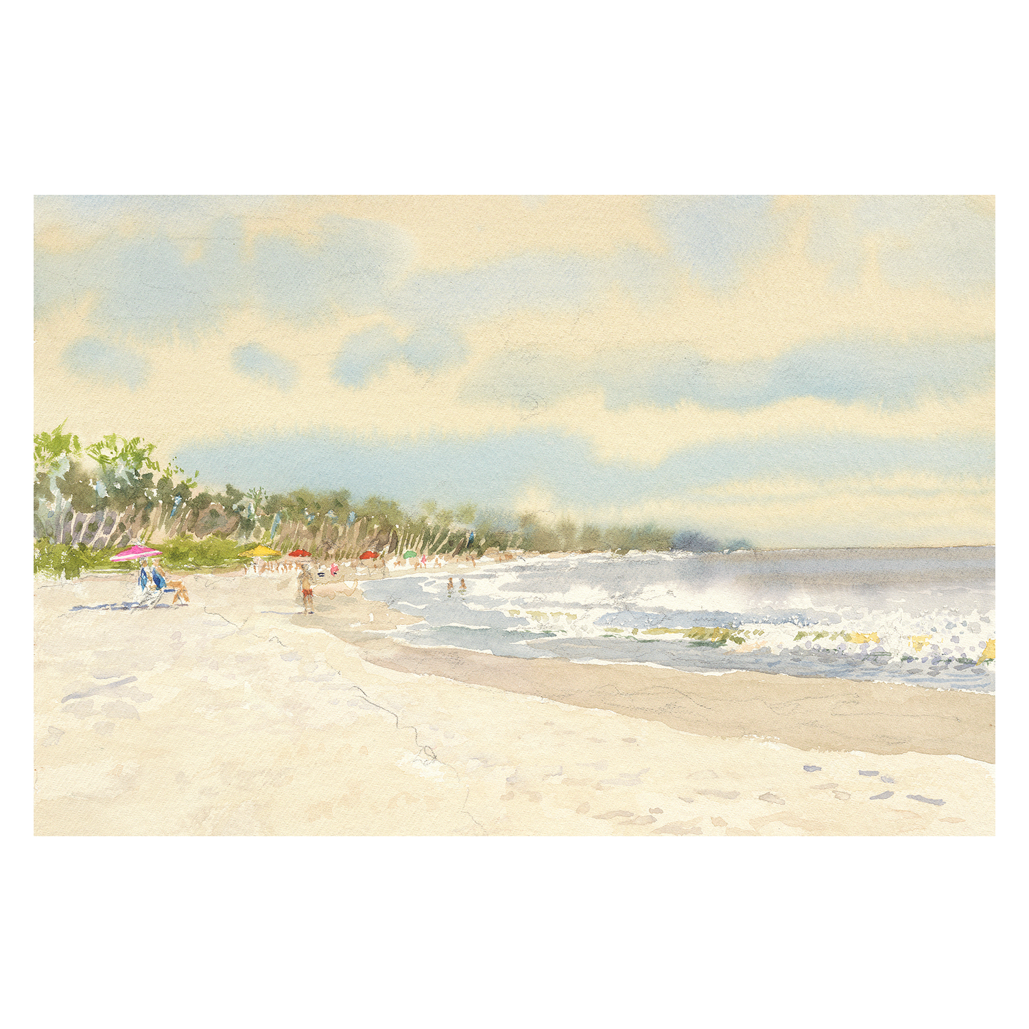 wall-art-print-canvas-poster-framed-BEACH VIEW , By David Dallison-1