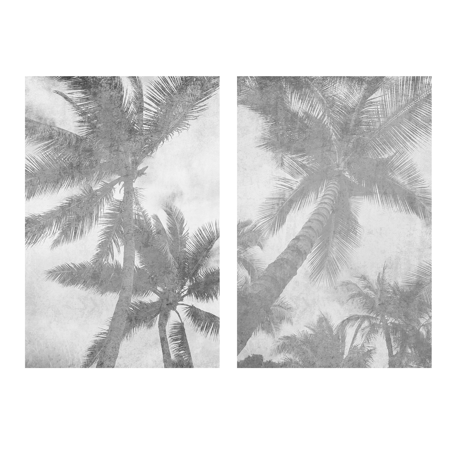Beachscape Pink Palms, Style A & B, Set Of 2 , By Irena Orlov