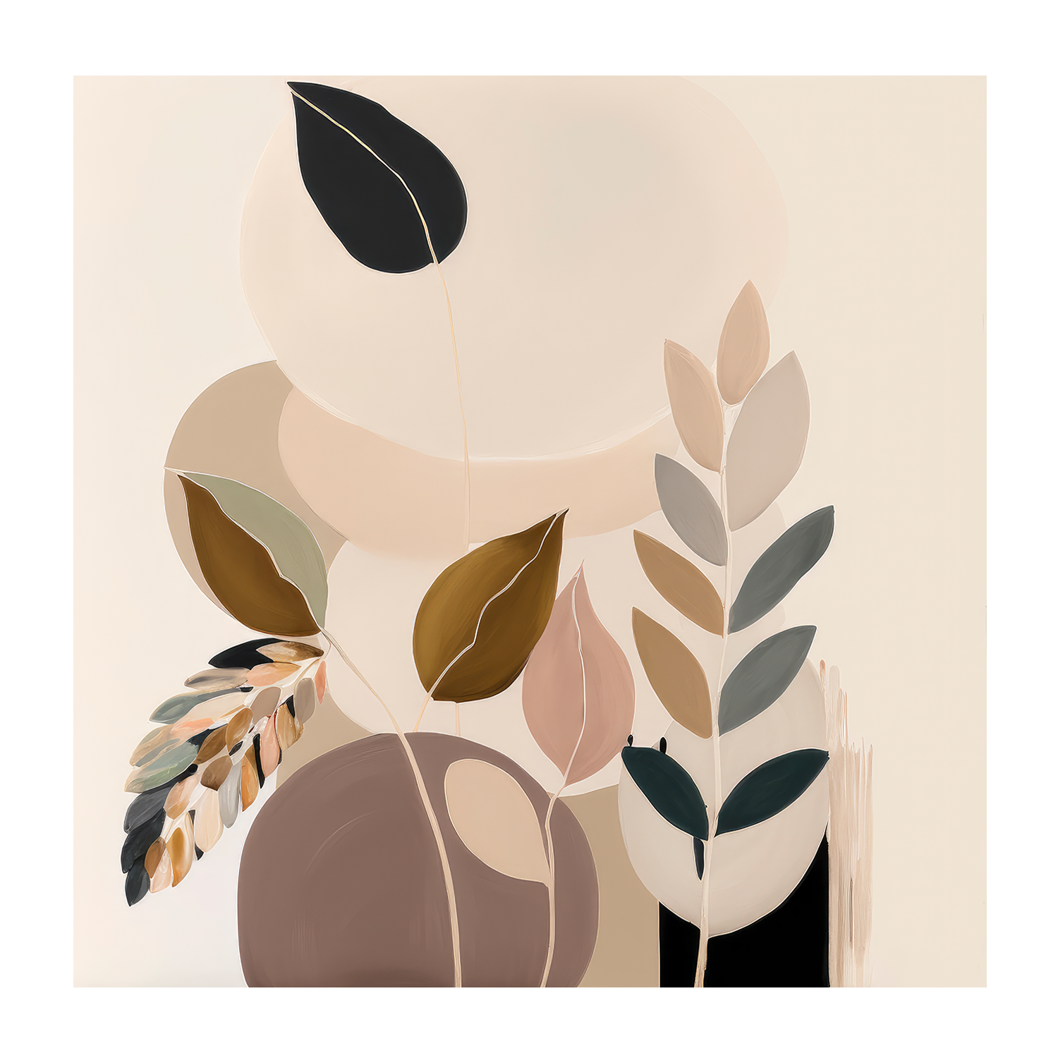 wall-art-print-canvas-poster-framed-Beauty in Beige Fauna , By Bella Eve-1