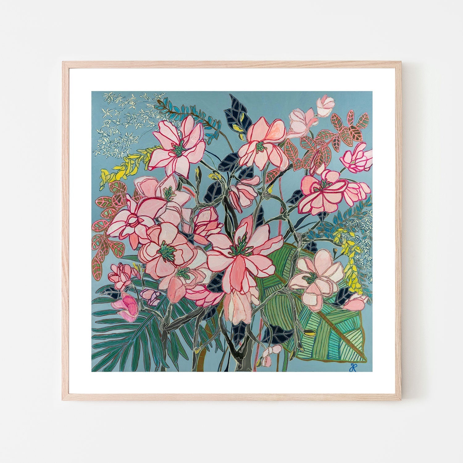 wall-art-print-canvas-poster-framed-Big Flowers , By Tracy Robinson-6
