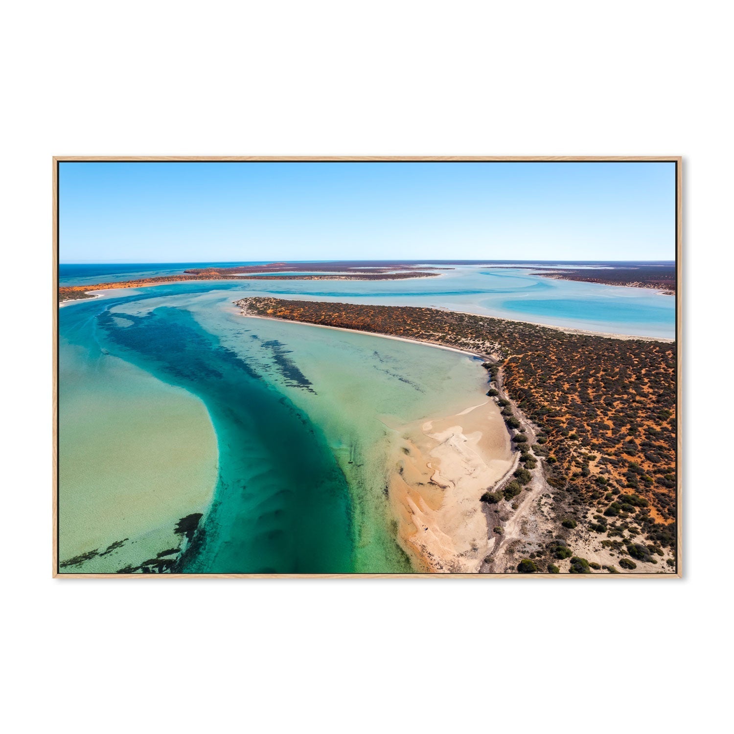 wall-art-print-canvas-poster-framed-Big Lagoon, Shark Bay, Style A , By Maddison Harris-4