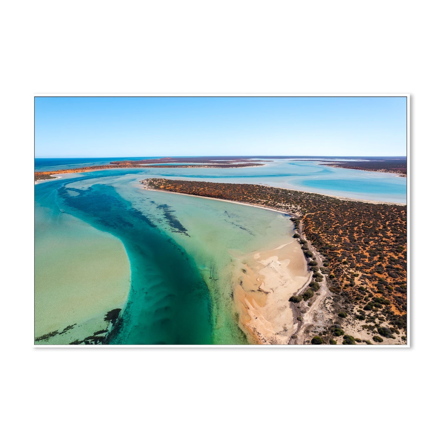 wall-art-print-canvas-poster-framed-Big Lagoon, Shark Bay, Style A , By Maddison Harris-5
