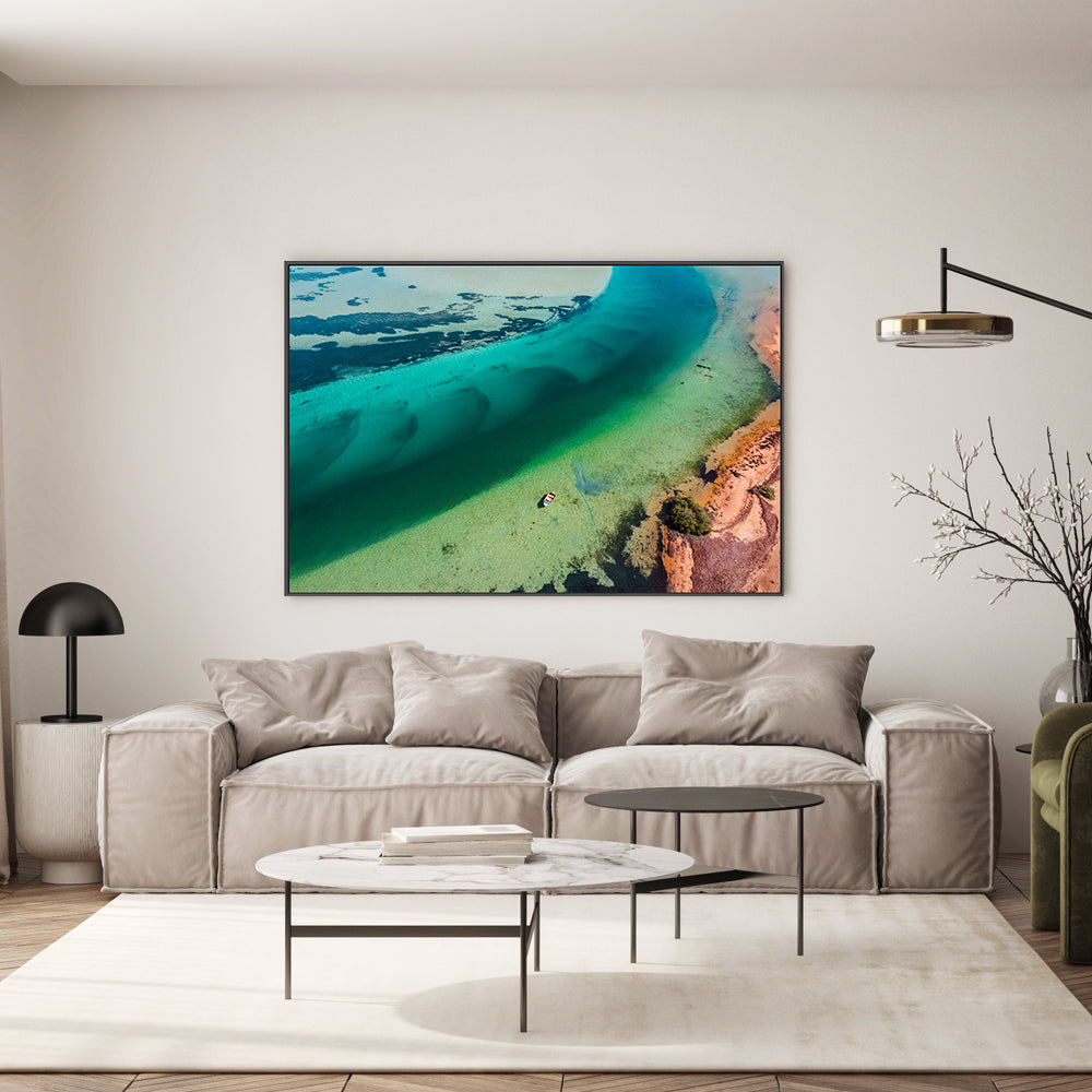 wall-art-print-canvas-poster-framed-Big Lagoon, Shark Bay, Style B , By Maddison Harris-7
