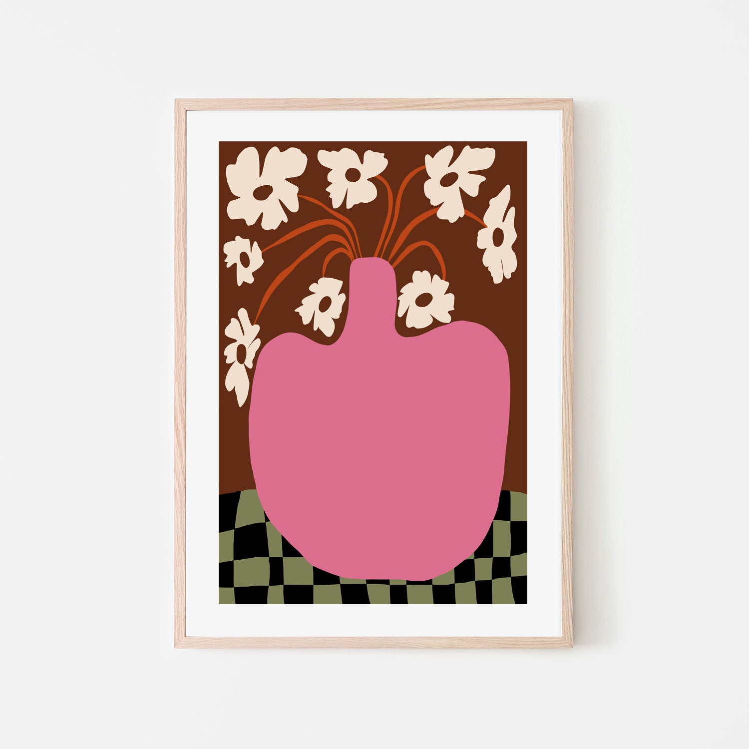 wall-art-print-canvas-poster-framed-Big pot with flower-6