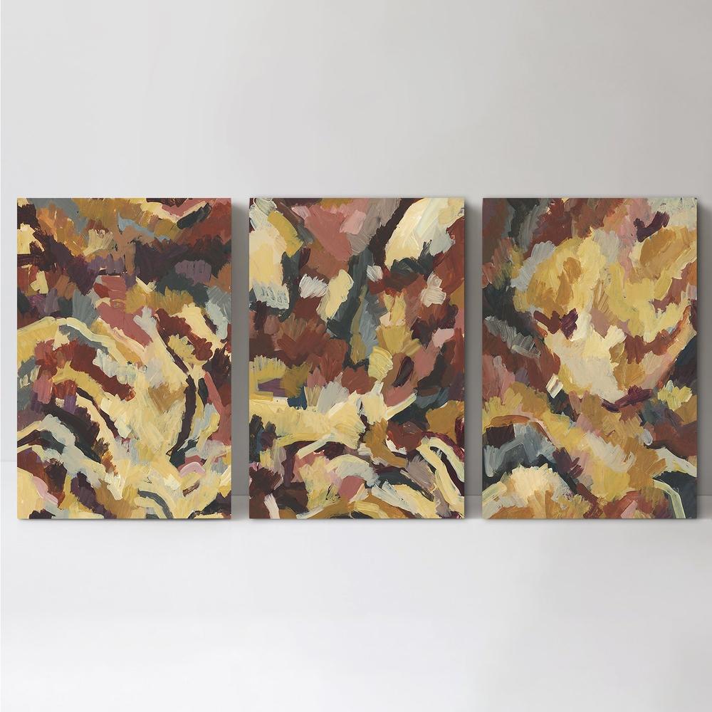 wall-art-print-canvas-poster-framed-Big Sur Abstract, Set Of 3-by-Emily Wood-Gioia Wall Art