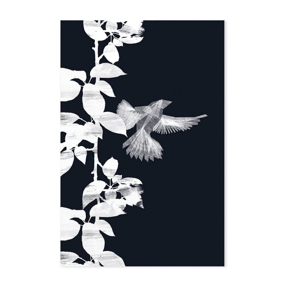 wall-art-print-canvas-poster-framed-Bird Botanical, Style A & B, Set Of 2 , By Danushka Abeygoda-GIOIA-WALL-ART
