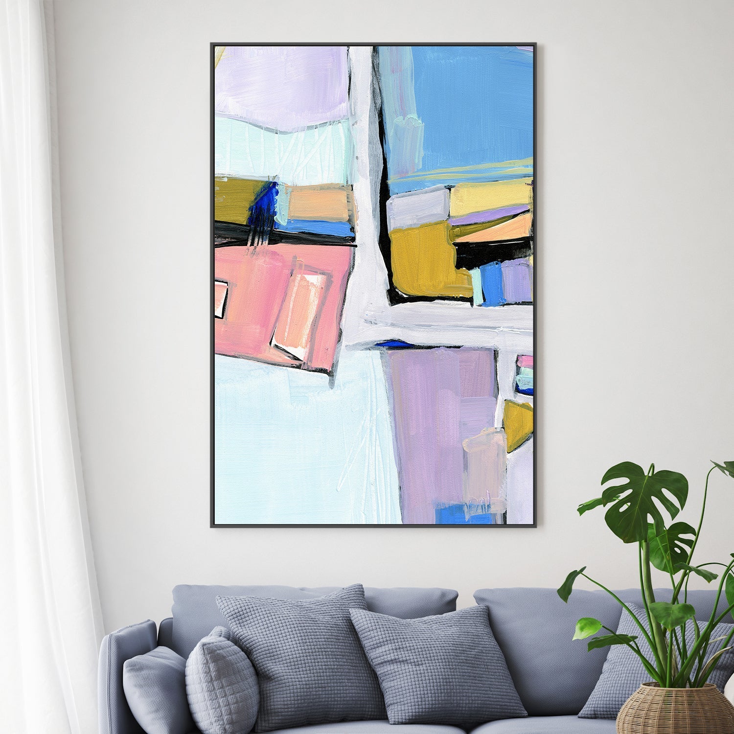 wall-art-print-canvas-poster-framed-Birds Eye View, Style C-2