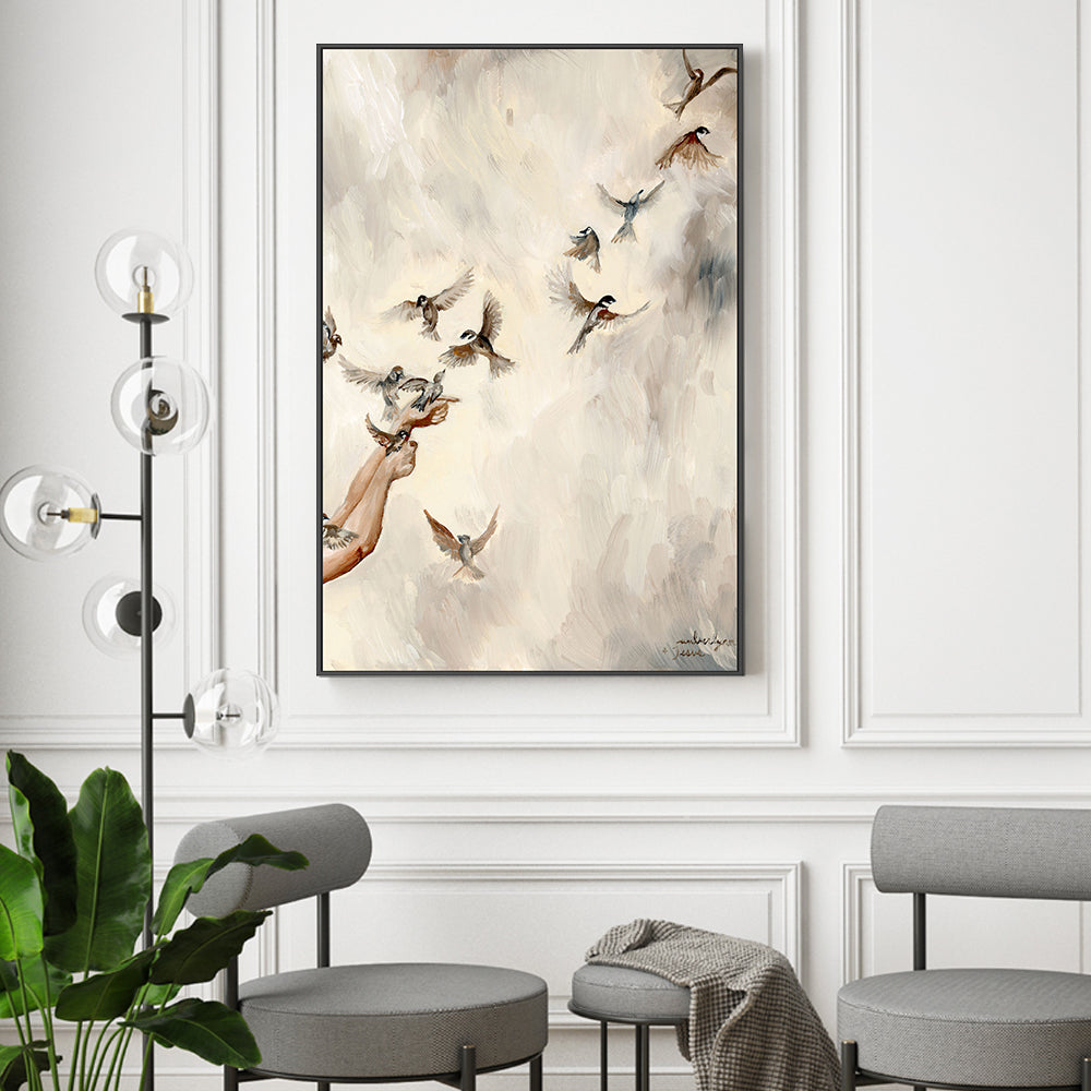 wall-art-print-canvas-poster-framed-Birds in Flight , By Amberlynn Lillie-2