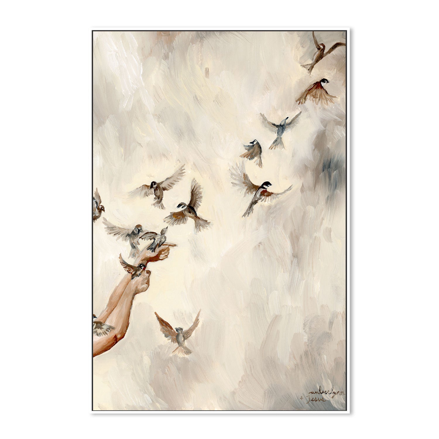 wall-art-print-canvas-poster-framed-Birds in Flight , By Amberlynn Lillie-5
