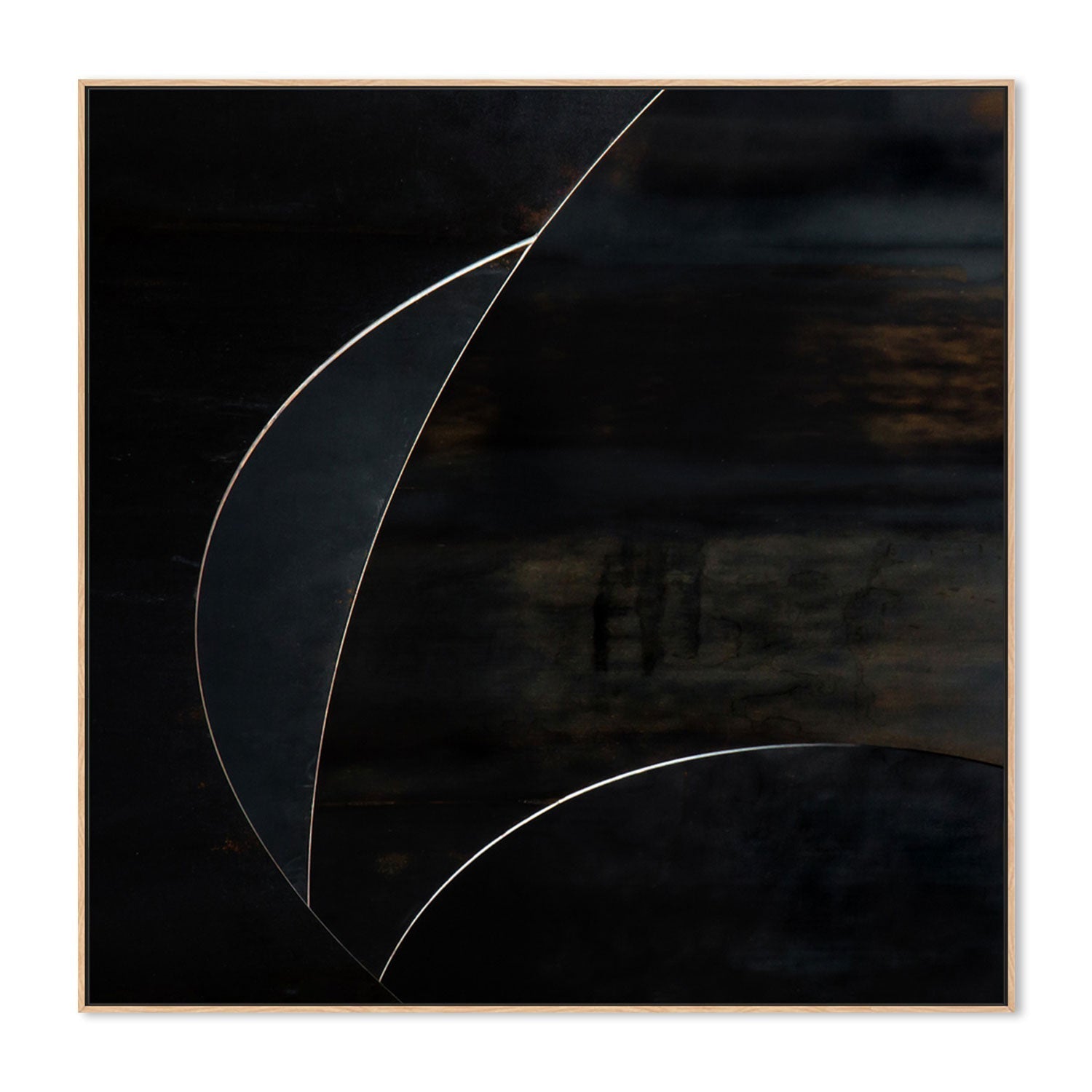 wall-art-print-canvas-poster-framed-Black Abstract Geometry, Style B , By Gilbert Claes-GIOIA-WALL-ART
