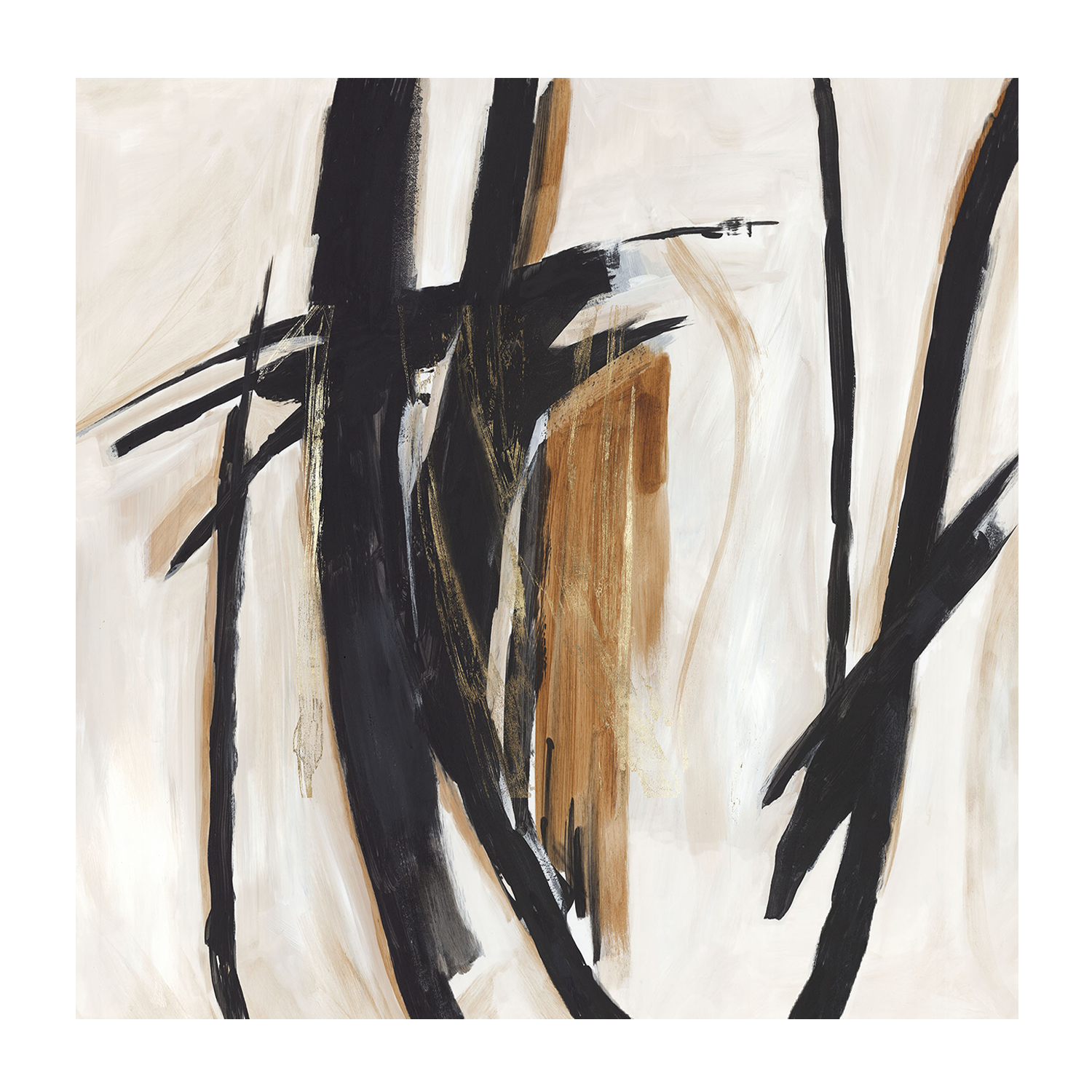 wall-art-print-canvas-poster-framed-Black And Brown Expression-1