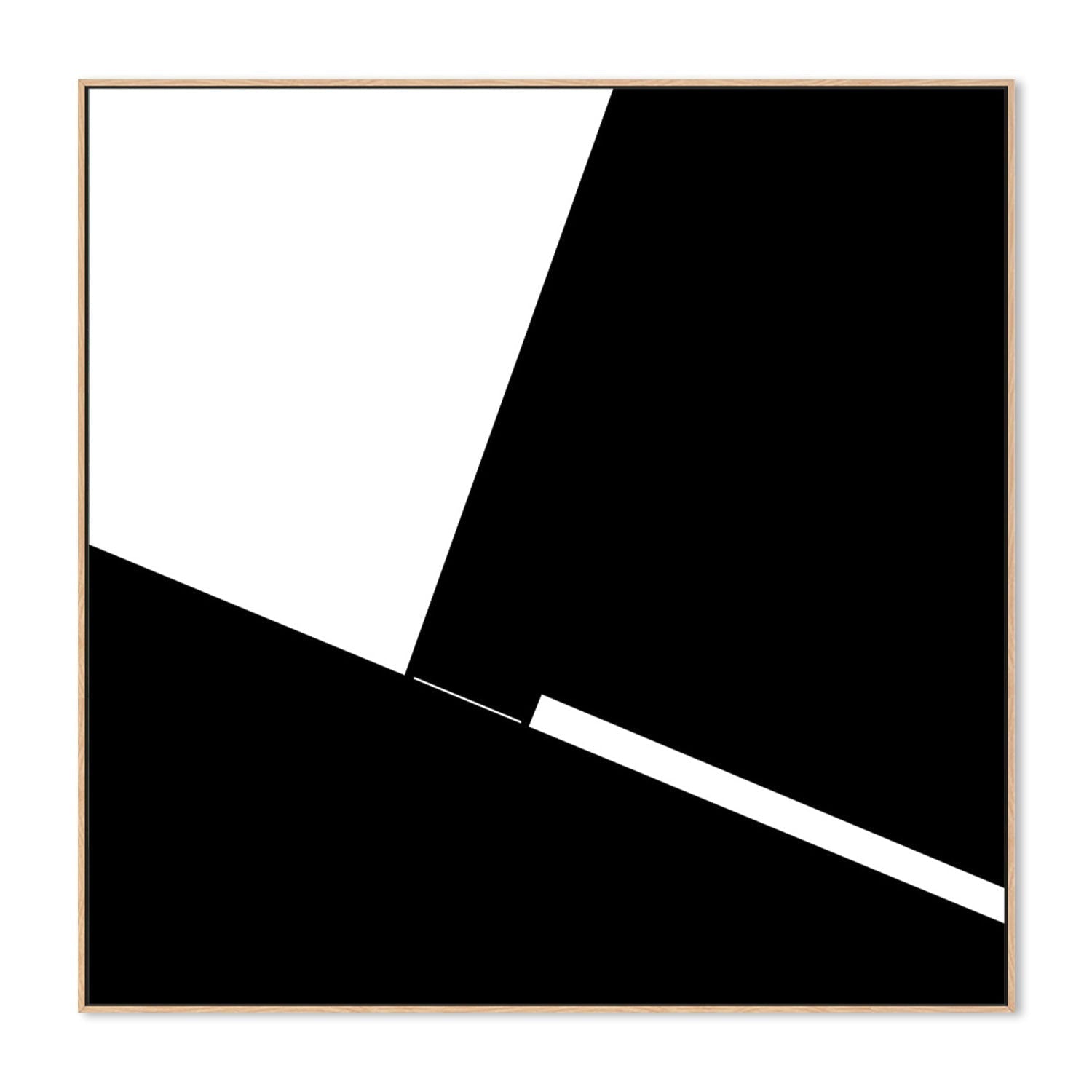 wall-art-print-canvas-poster-framed-Black And White Minimal Abstract , By Gilbert Claes-GIOIA-WALL-ART