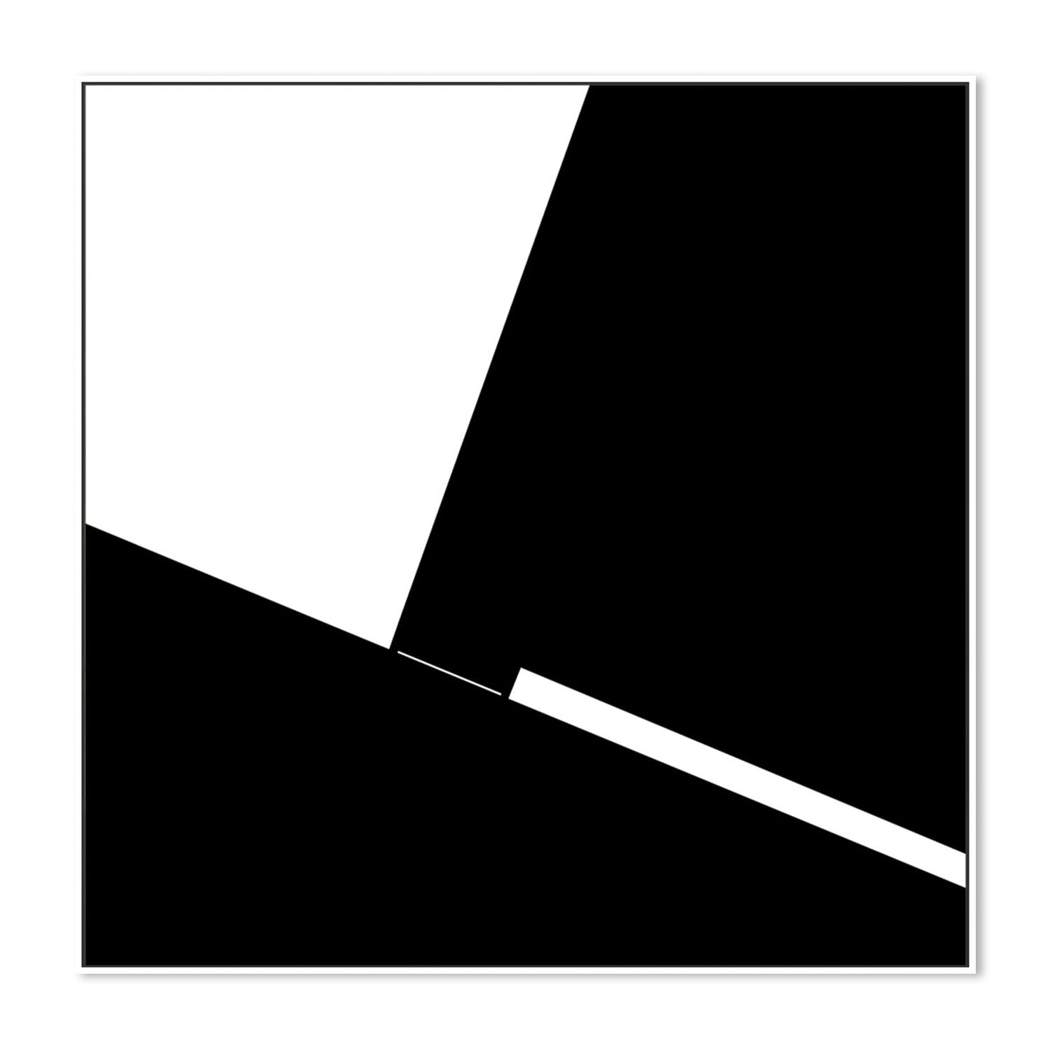 wall-art-print-canvas-poster-framed-Black And White Minimal Abstract , By Gilbert Claes-GIOIA-WALL-ART