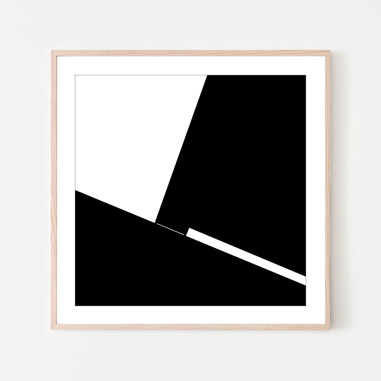 wall-art-print-canvas-poster-framed-Black And White Minimal Abstract , By Gilbert Claes-GIOIA-WALL-ART