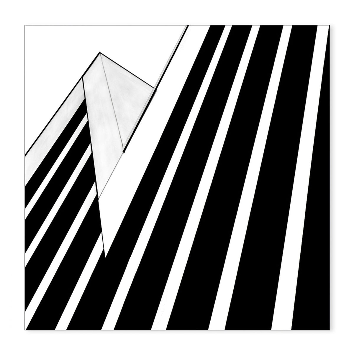 wall-art-print-canvas-poster-framed-Black And White Striped Geometry, Set Of 3 , By Gilbert Claes-GIOIA-WALL-ART