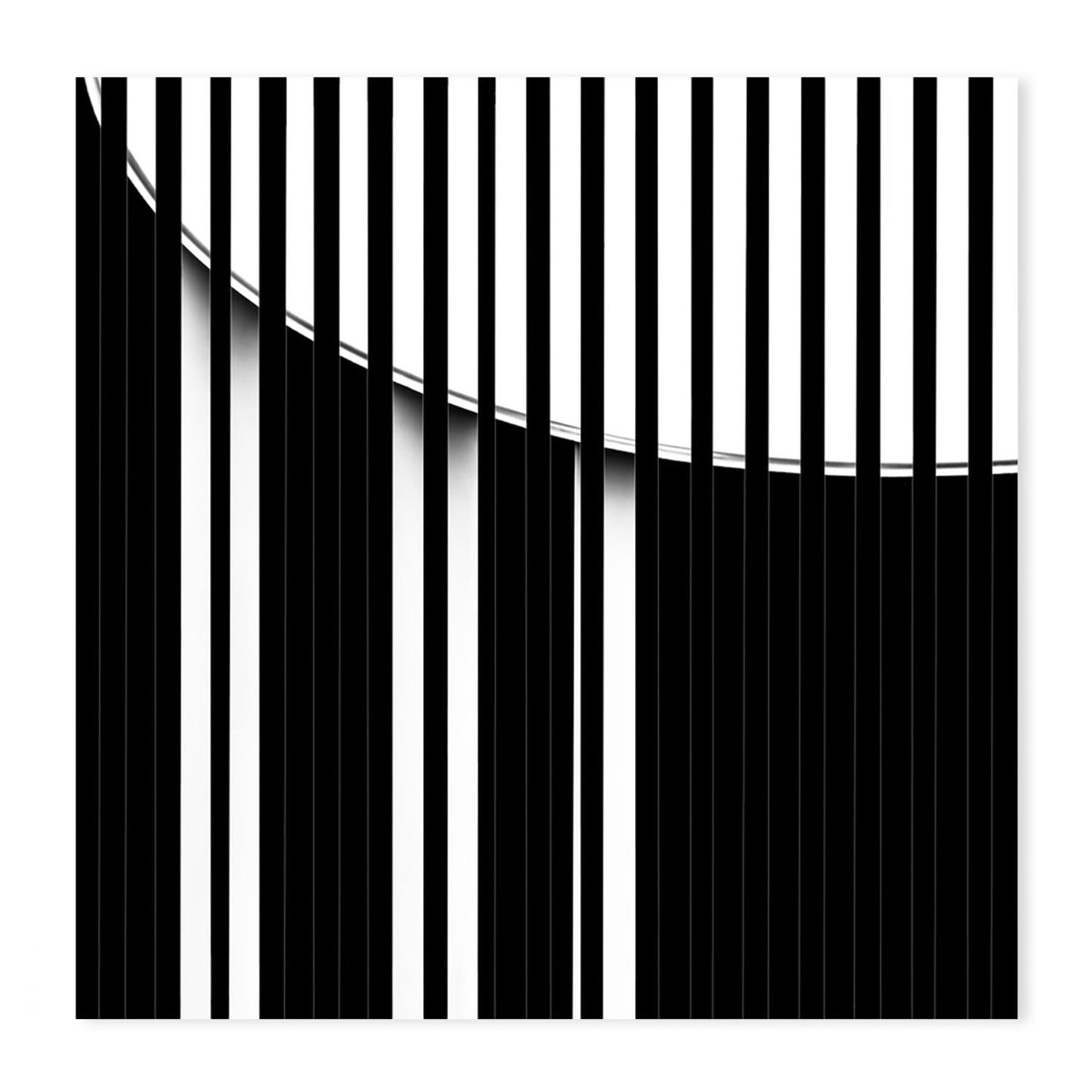 wall-art-print-canvas-poster-framed-Black And White Striped Geometry, Set Of 3 , By Gilbert Claes-GIOIA-WALL-ART