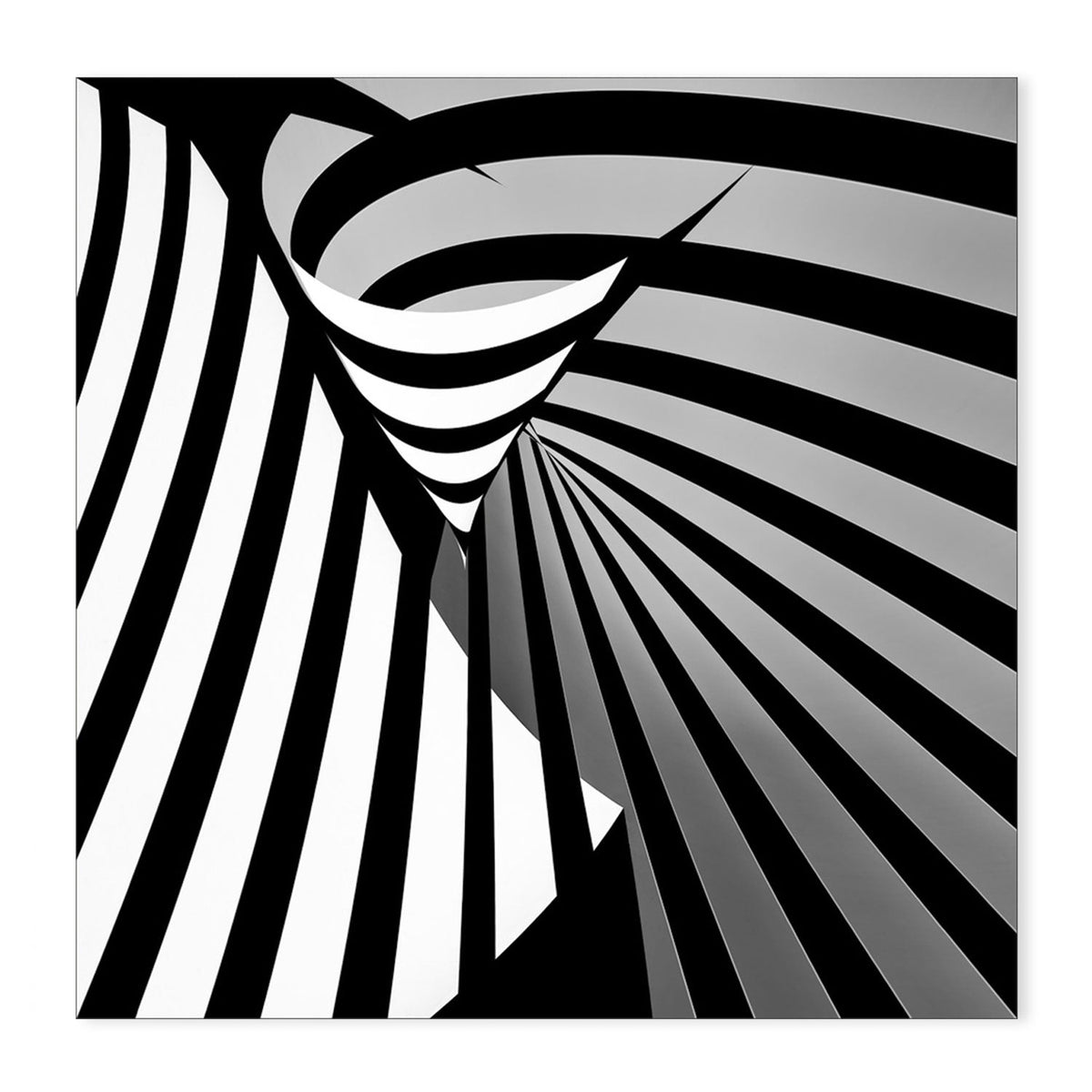 wall-art-print-canvas-poster-framed-Black And White Striped Geometry, Set Of 3 , By Gilbert Claes-GIOIA-WALL-ART