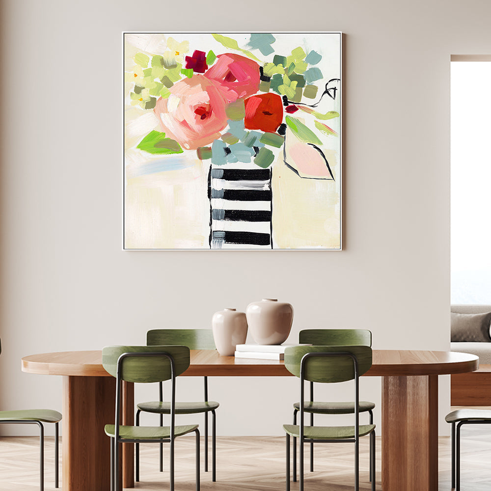wall-art-print-canvas-poster-framed-Black and White Vase , By Jenny Westenhofer Art-2