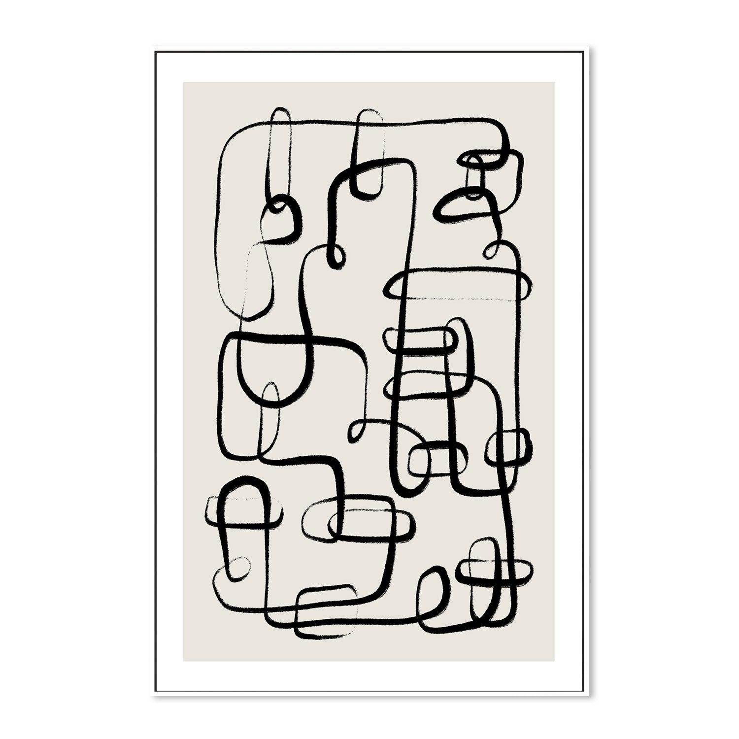 wall-art-print-canvas-poster-framed-Black Chains , By Treechild-GIOIA-WALL-ART