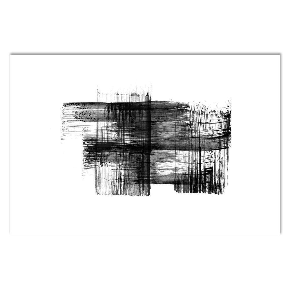 wall-art-print-canvas-poster-framed-Black Ink Stroke, Style C-by-Danushka Abeygoda-Gioia Wall Art