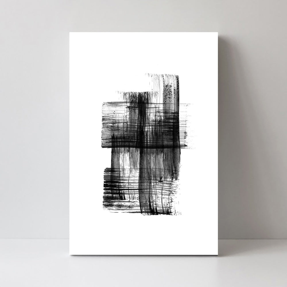 wall-art-print-canvas-poster-framed-Black Ink Stroke, Style C-by-Danushka Abeygoda-Gioia Wall Art