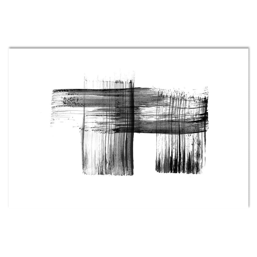 wall-art-print-canvas-poster-framed-Black Ink Stroke, Style D-by-Danushka Abeygoda-Gioia Wall Art