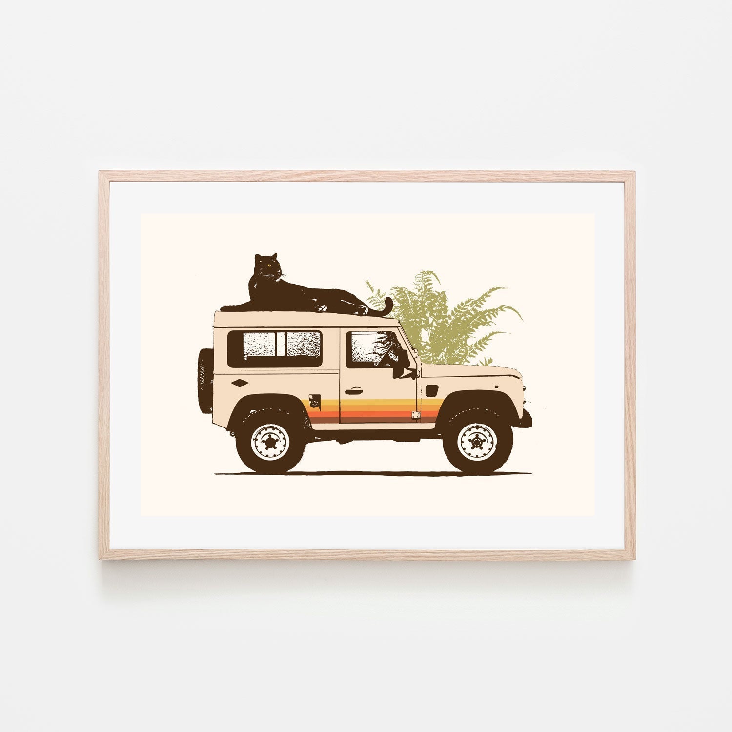 wall-art-print-canvas-poster-framed-Black Panther Safari, By Florent Bodart-GIOIA-WALL-ART