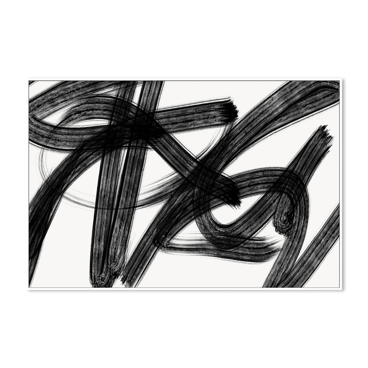 wall-art-print-canvas-poster-framed-Black Scribbles, Style A , By Kim Curinga-5
