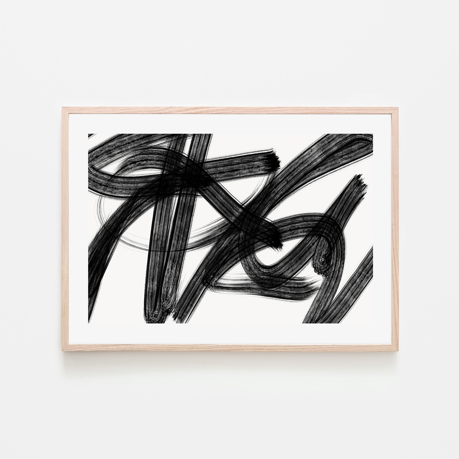 wall-art-print-canvas-poster-framed-Black Scribbles, Style A , By Kim Curinga-6